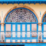 Renovated colonial building in Old Havana, Cuba